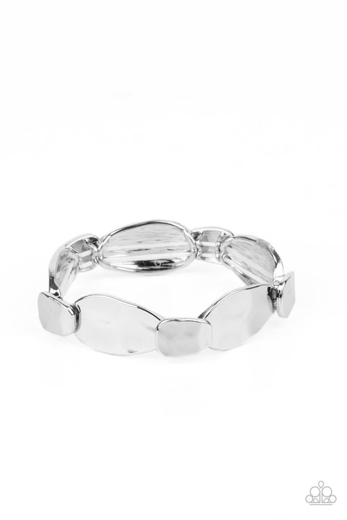 Absolutely Applique - Silver-Paparazzi Accessories