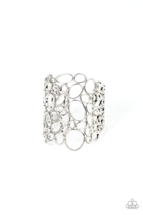 All Turned Around - Silver-Paparazzi Accessories